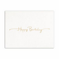 Birthday In Style All Occasion Card - Gold Lined Ecru Fastick  Envelope